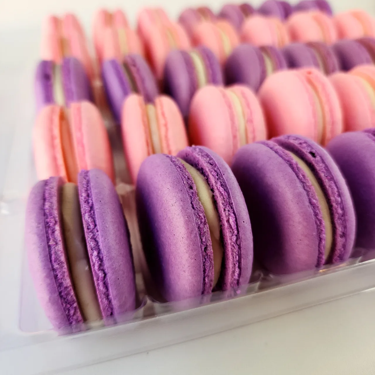 Branded printed macarons by Ellie Mae's Bakery